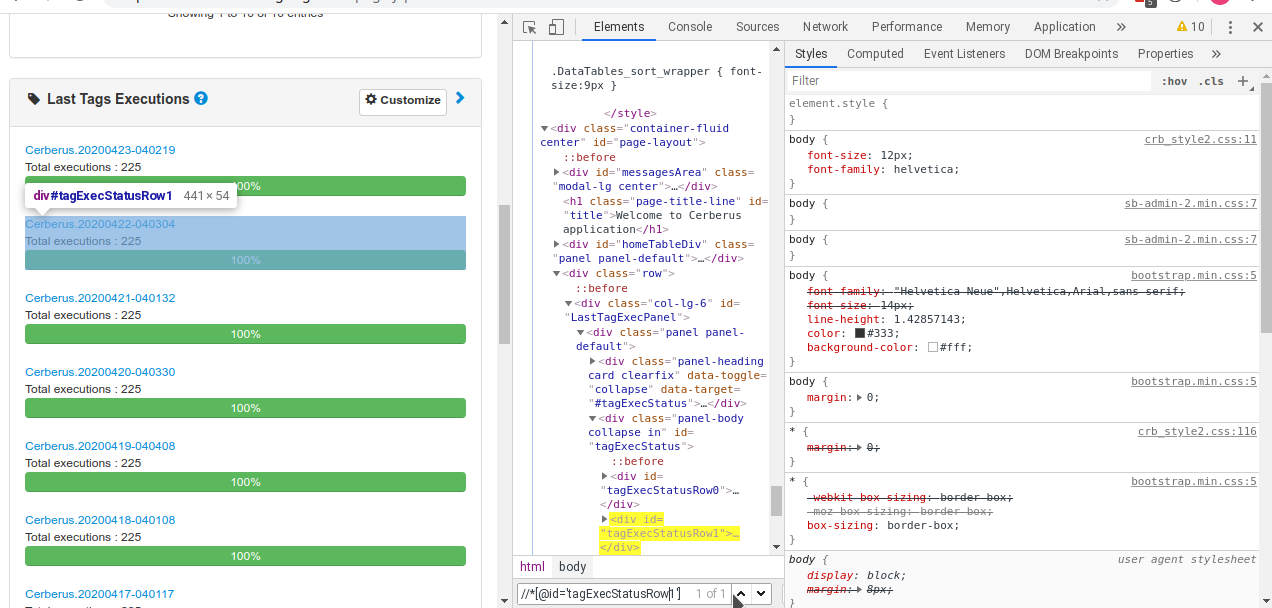 XPath Chrome Console